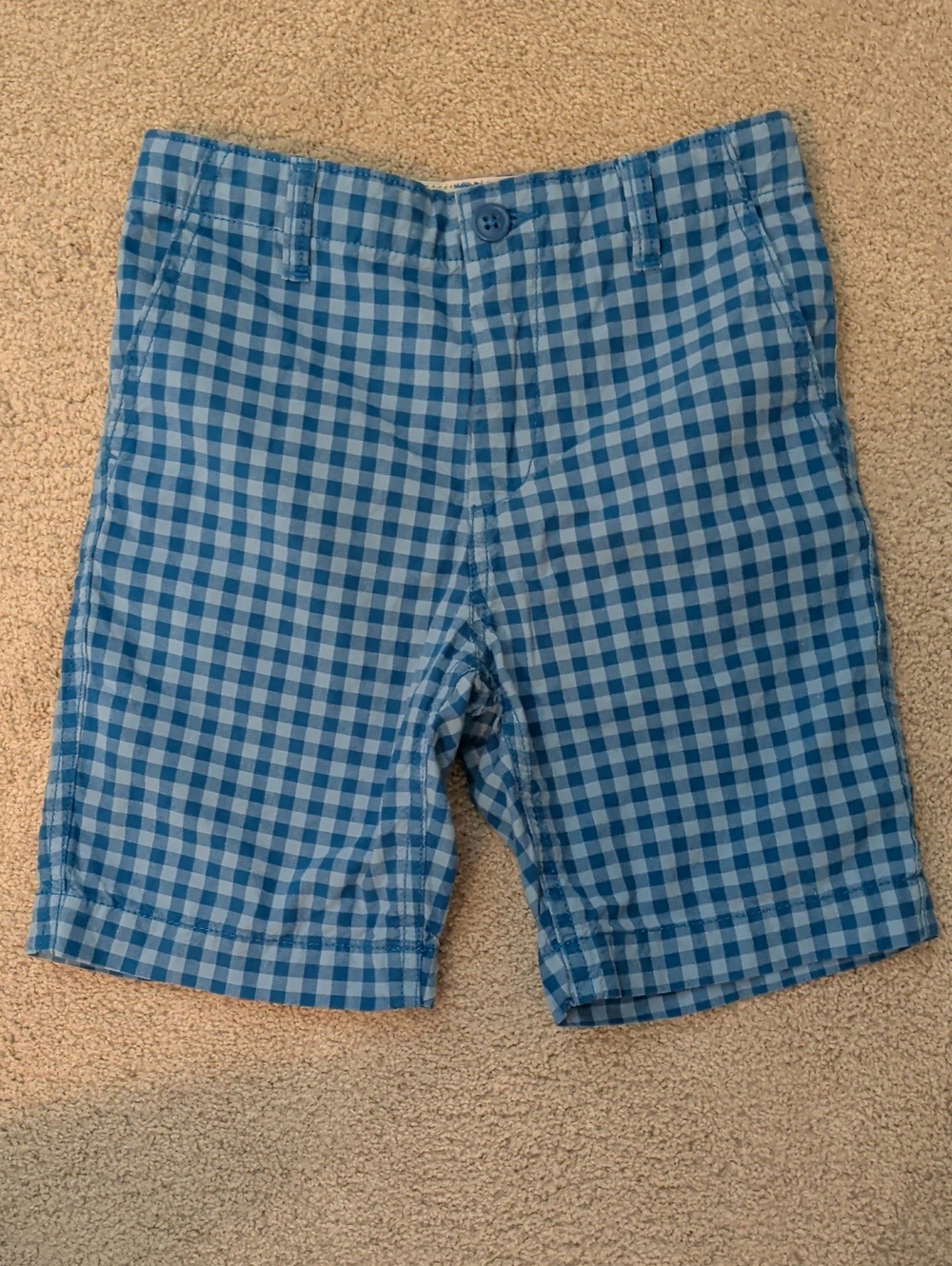 GAP Kids Blue Gingham Shorts